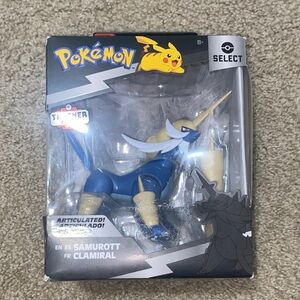 Pokemon Select Samurott Figure in Blue and Cream